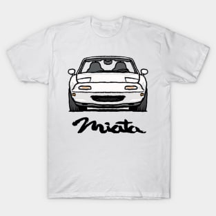 MX5 Miata NA White T-Shirt